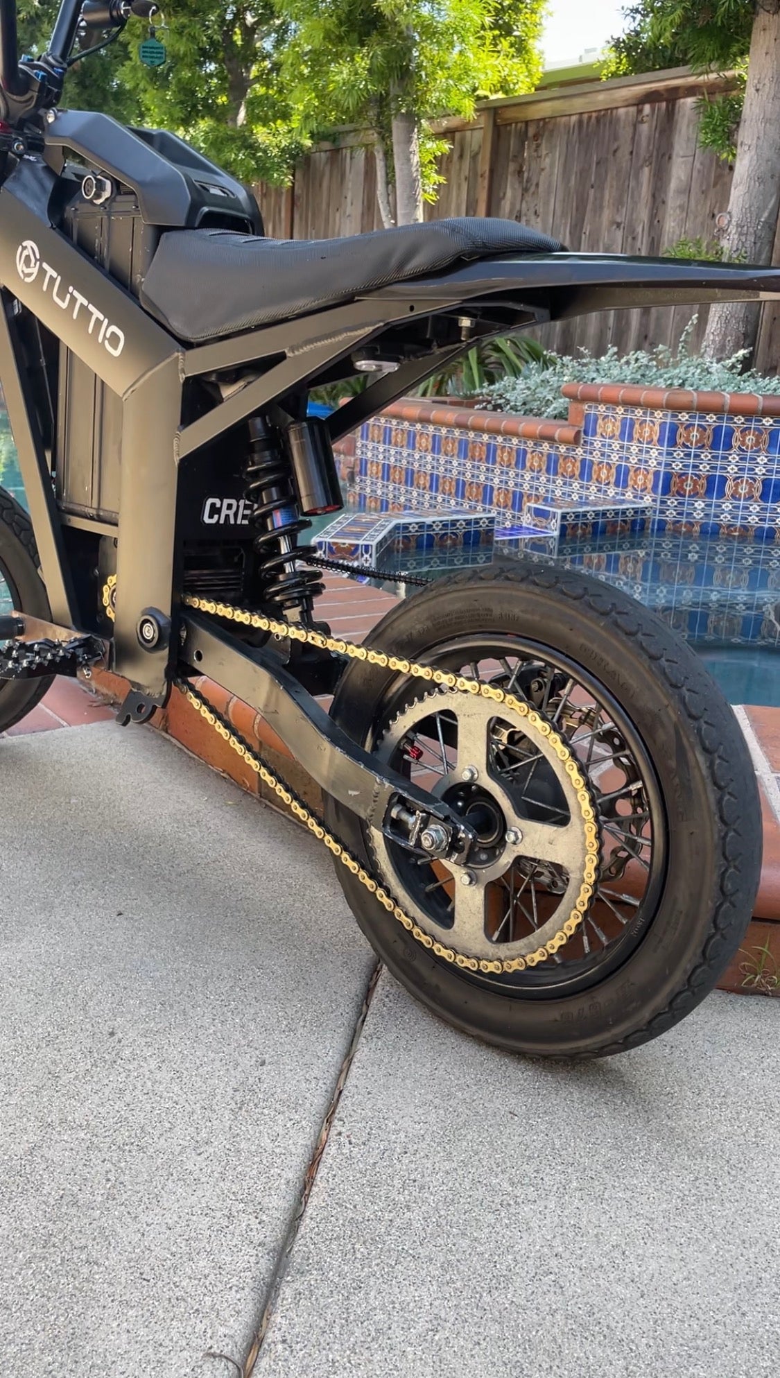 Tuttio Soleil 01 & Yozma Gold Chain Upgrade – Heavy Duty 420 E-Bike Chain (116 Links)