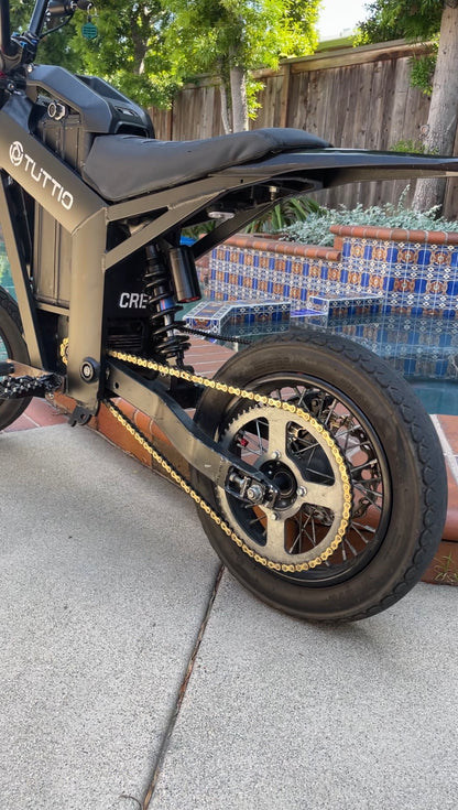 Tuttio Soleil 01 & Yozma Gold Chain Upgrade – Heavy Duty 420 E-Bike Chain (116 Links)